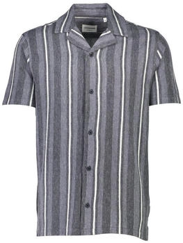 Lindbergh Relaxed Fit Jerseyhemd blau gestreift