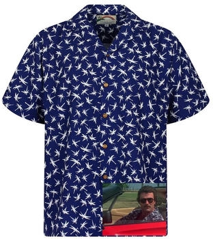 King Kameha Original Hawaiihemd Magnum blau
