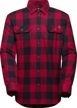 Mammut Tamaro Longsleeve Shirt blutrot schwarz