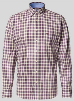 Fynch-Hatton Freizeithemd Casual Fit Langarm deep merlot