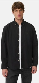 Camel Active Langarm Shirt Button-Down Kragen und elastischen Ärmeln asphalt