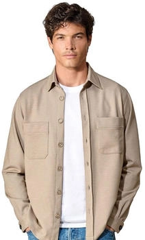 CASAMODA Herren Hemdjacke uni Casual Fit beige