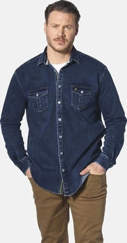 Jan Vanderstorm Comfort Fit Jeanshemd dunkelblau