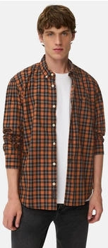 Camel Active Langarm Shirt reine Baumwolle Button-Down-Kragen cinnamon