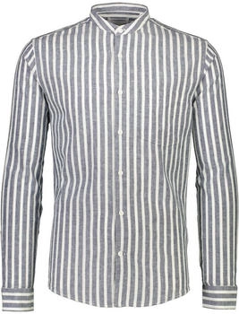 Lindbergh Leinenhemd blau grau