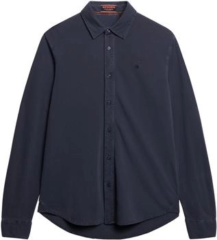 Superdry Langärmeliges Vintage Destroy Pikeehemd segel marineblau