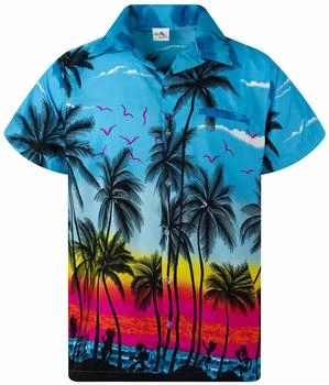 King Kameha Funky Hawaii-Hemd türkis