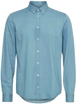 Casual Friday Jeanshemd light stone Regular Fit Baumwolle