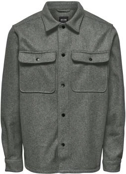 Only & Sons Hemd ASH Langarmhemd grau