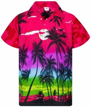 King Kameha Funky Hawaii-Hemd rosa