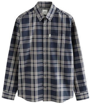 Next Fashion Bügelfreies langärmeliges Oxfordhemd navy