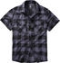 Brandit Checkshirt halfsleeve schwarz grau