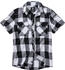 Brandit Check Shirt Herren Kurzarm weiß schwarz