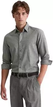Marc O'Polo Bio-Baumwoll-Flanell Langarmhemd mehrfarbig schwarz-navy