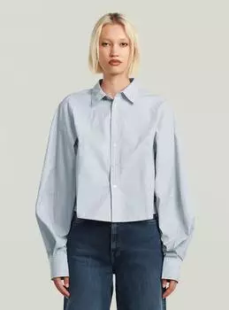G-Star Macro Balloon Shirt ash blue micro stripe D26137-E067-H422