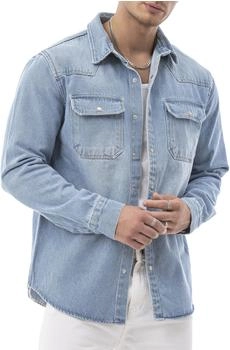 Redbridge Jeanshemd Druckknöpfen blau