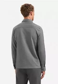 No Excess Meliertes Jerseyhemd Dark Grey