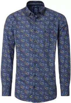 Redmond Comfort Fit Hemd blau bedruckt