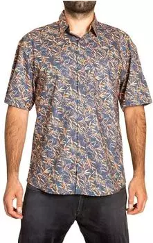 Panasiam Hawaiihemd kurzarm Baumwolle Fasching