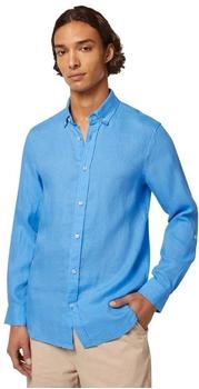 Scotch & Soda Seasonal core-Regular fit Linen Shirt aqua blau