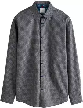 Next Fashion Hemd navy dunkelbraun mint