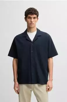 Boss Orange Freizeithemd Comfort Fit marine