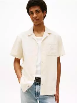 Tommy Hilfiger TJM CORD REG CAMP SHIRT Kurzarmhemd beige desert sand