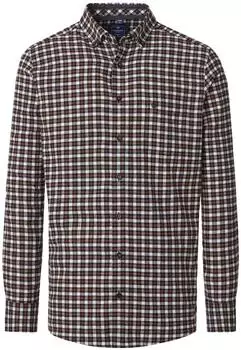 Redmond Comfort Fit Flanellhemd schwarz kariert