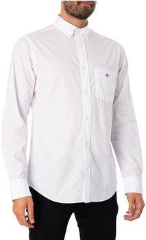 GANT Regular Fit Classic Popeline Hemd weiß