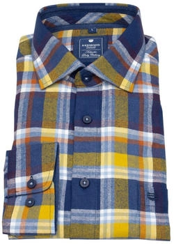 Redmond Comfort Fit Flanellhemd Kariert (252465111) blau