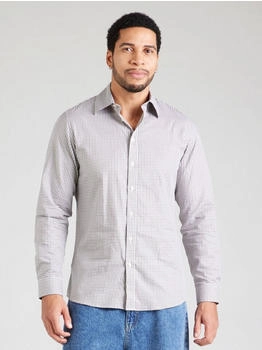 Selected SLHETHAN Hemd Slim Fit braun/offwhite
