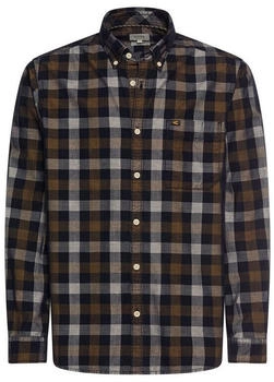 Camel Active Langarm Shirt aus reiner Baumwolle mit Button-Down-Kragen (6S43409143-27) dunkelbraun