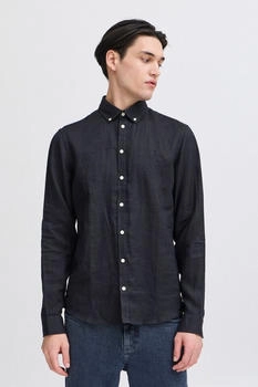 Casual Friday Langarmhemd Regular Fit schwarz