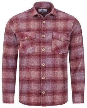 Rock Creek Regular Fit Hemd mit Wascheffekt weinrot