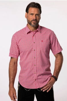 JP 1880 Regular Fit Hemd mit Button-Down-Kragen (66268628) rot/weiß