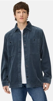 Camel Active Cord Overshirt mit Druckkn&ouml;pfen blau