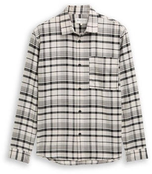 Tom Tailor Denim Relaxed Fit Hemd mit Karomuster greyish white black check