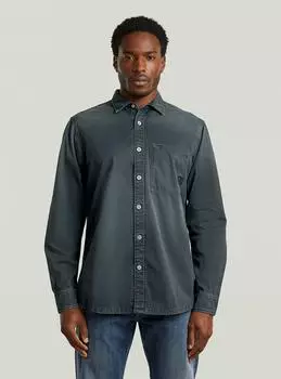 G-Star Regular One-Pocket Shirt Schwarz faded moonless night gd D27083-D947-G371