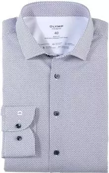 OLYMP No. Six 24/Seven super slim Urban Kent (2503-74) blau/wei&szlig;