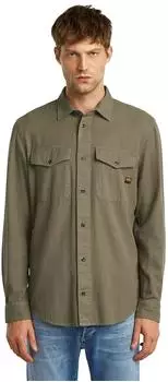 G-Star Marine Slim Hemd Braun turf D24963-D454-C982