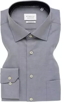 Eterna Modern Fit Langarmhemd non-iron silber