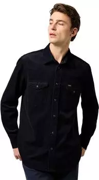 Wrangler Western Work Shirt Firm Finish Cord (W5C7) schwarz