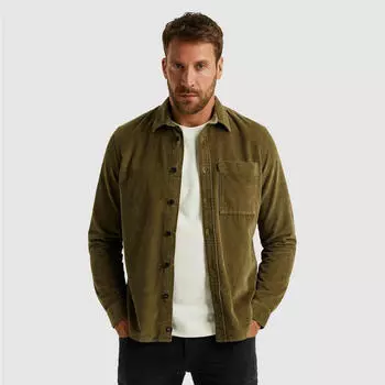 PME Legend Regular Fit Cord Hemd dusky green