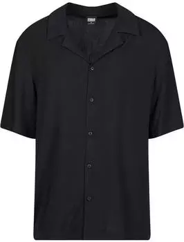 Urban Classics Oversized Resort Shirt Comfort Fit (TB6656) schwarz