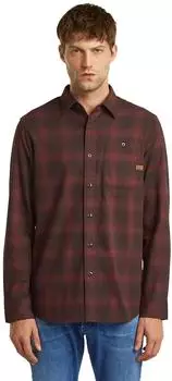 G-Star Bristum 2.0 Slim Hemd Mehrfarbig chocolate plum arthur check D23553-D748-H619