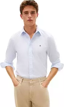Tommy Hilfiger TH Flex Regular Fit Stripe Shirt (MW0MW41403) sweet blue