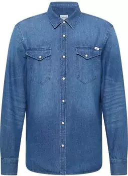MUSTANG Duver Langarmhemd Comfort Fit (1017191) blue denim
