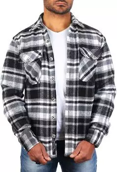 Carisma Gefüttertes Flanellhemd Lumberjack Karo (8615) schwarz