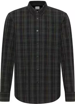 MUSTANG Chester Langarmhemd Regular Fit (1017199-12813) gelb/mint/schwarz