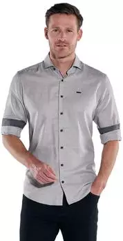 engbers Langarmhemd mit Hahnentrittmuster (39842-904) beige
